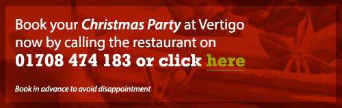 Book your Christmas Party at Vertigo
